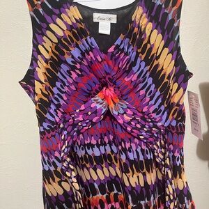 NWT Very colorful top by Erin B.